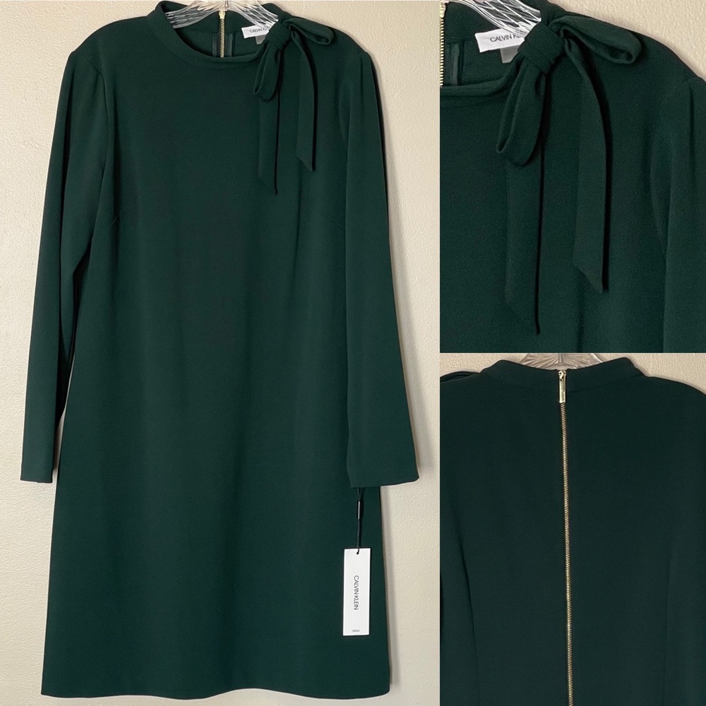 Calvin Klein Dark Green Midi Dress